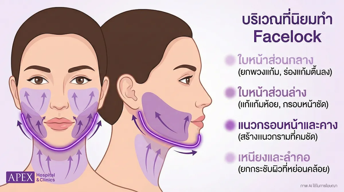 ตำแหน่ง Facelock