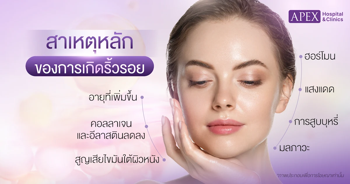 สาเหตุเกิดริ้วรอย