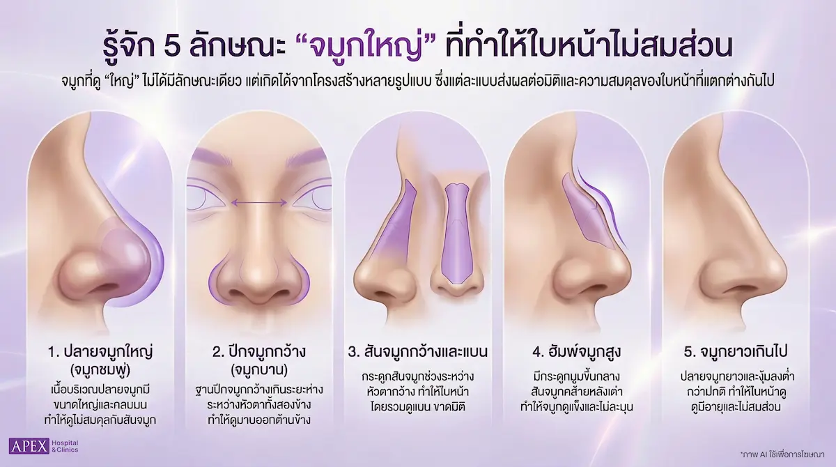 จมูกใหญ่ มีลักษณะอย่างไร