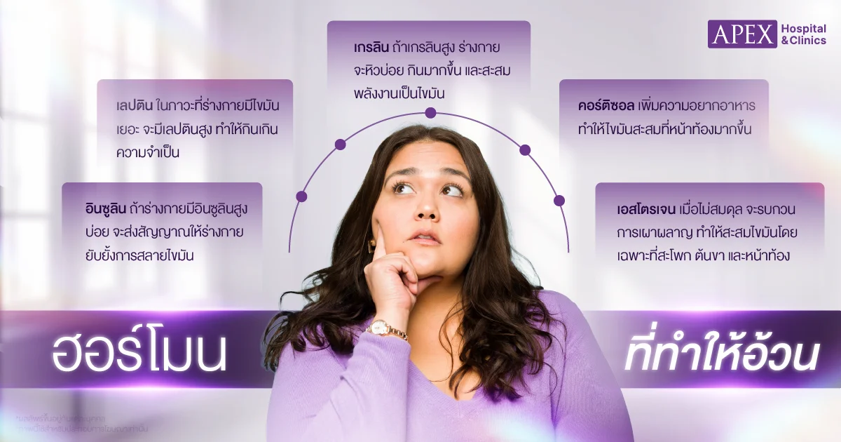 อ้วนฮอร์โมน เกิดจากอะไร