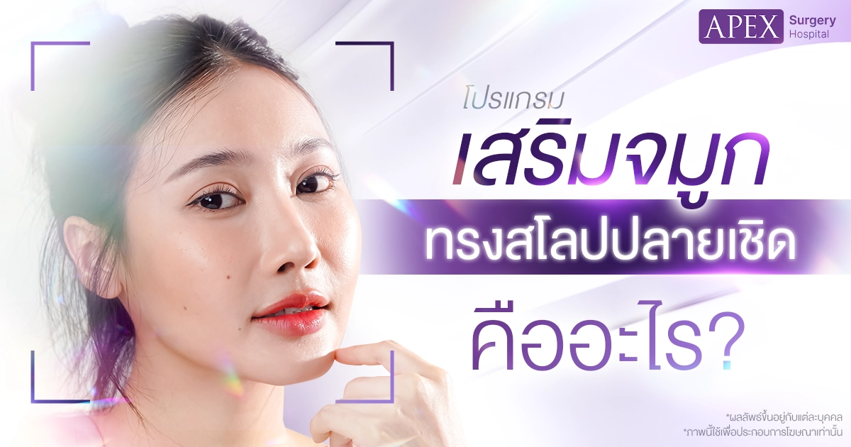 เสริมจมูกทรงปลายเชิด คืออะไร