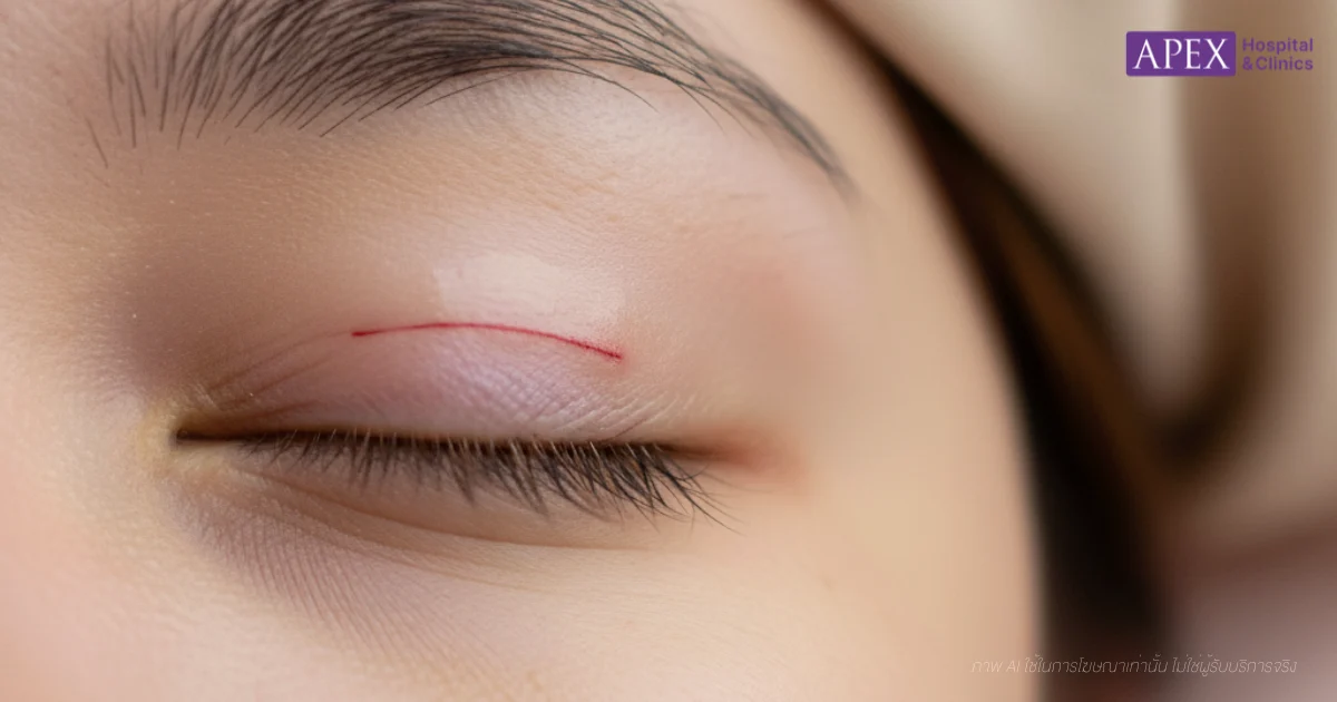 แผลแบบกรีดสั้น