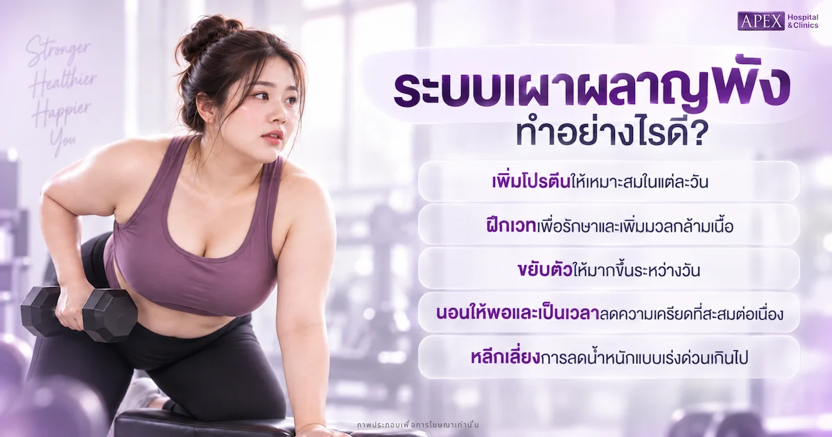 ระบบเผาผลาญพังแก้อย่างไร