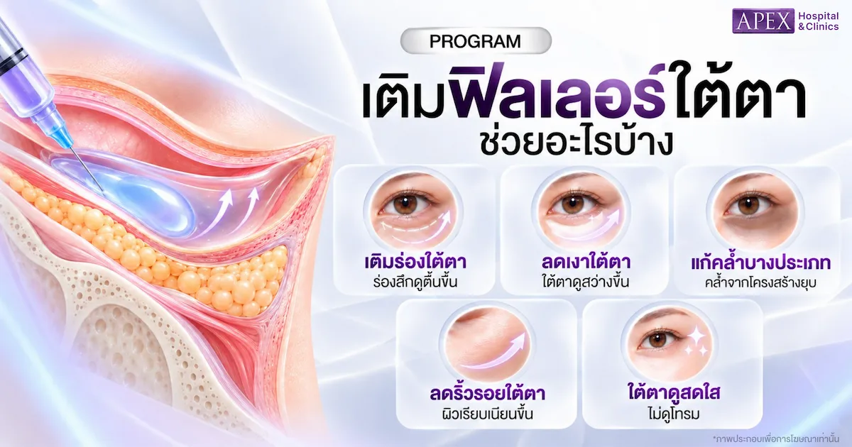 เติมฟิลเลอร์ใต้ตา ช่วยอะไรบ้าง