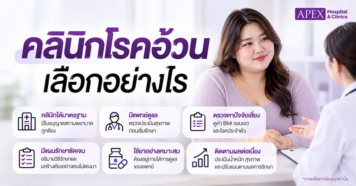 คลินิกโรคอ้วน เลือกอย่างไร