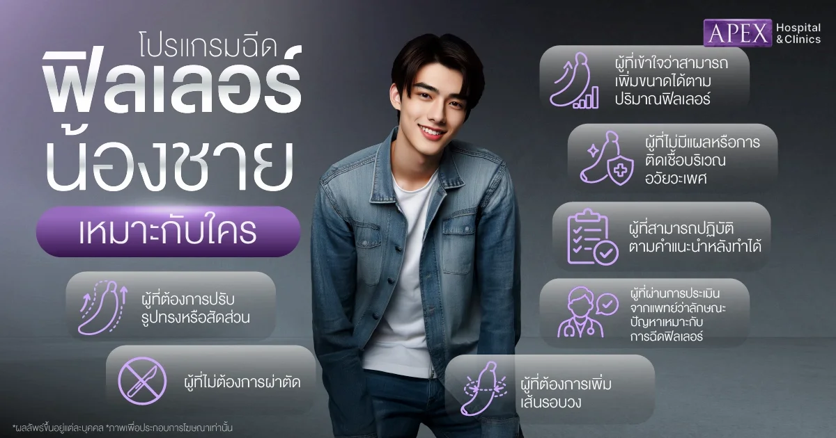 ฉีดฟิลเลอร์น้องชายเหมาะกับใคร