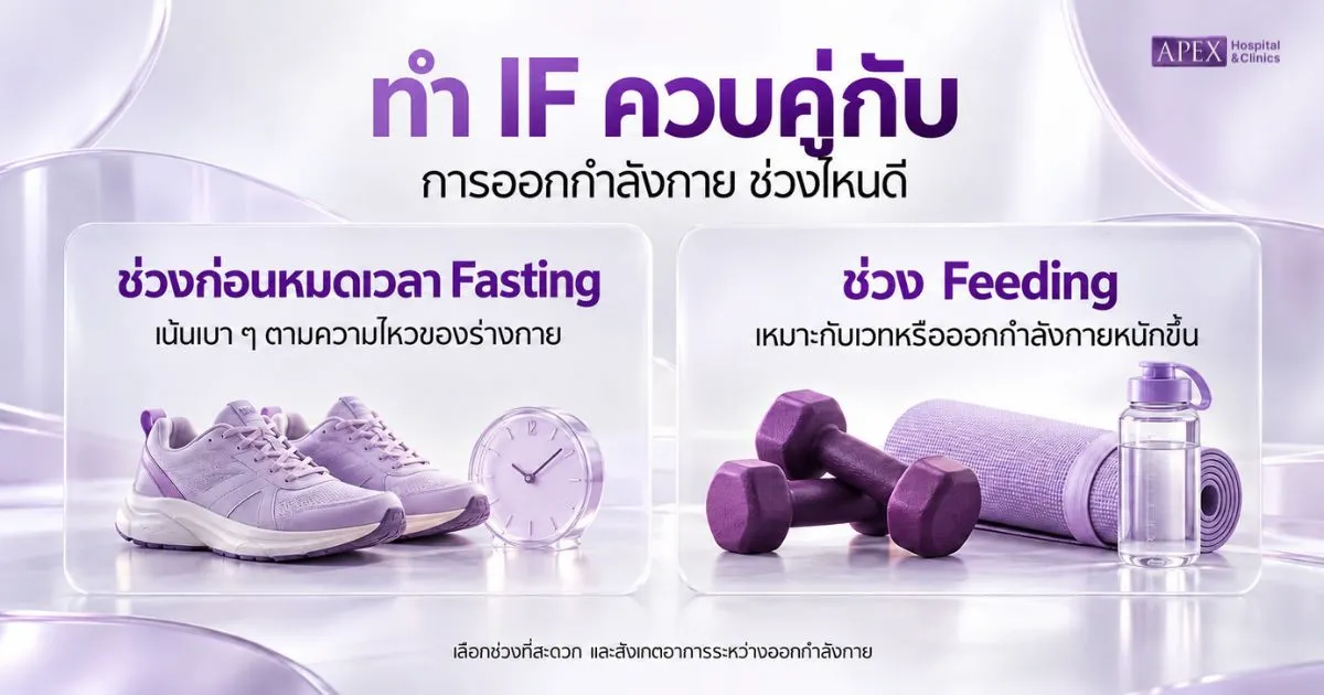 ทำ IF ควบคู่กับการออกกำลังกาย ช่วงไหนได้บ้าง