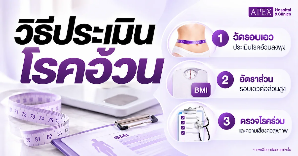 วิธีประเมินโรคอ้วน